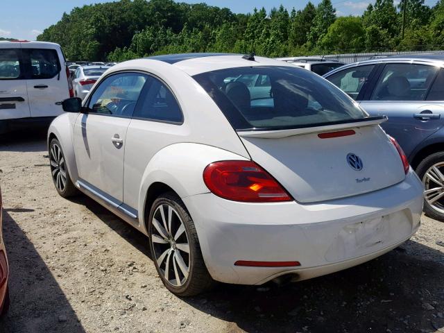 3VWVA7AT3DM657640 - 2013 VOLKSWAGEN BEETLE TUR WHITE photo 3