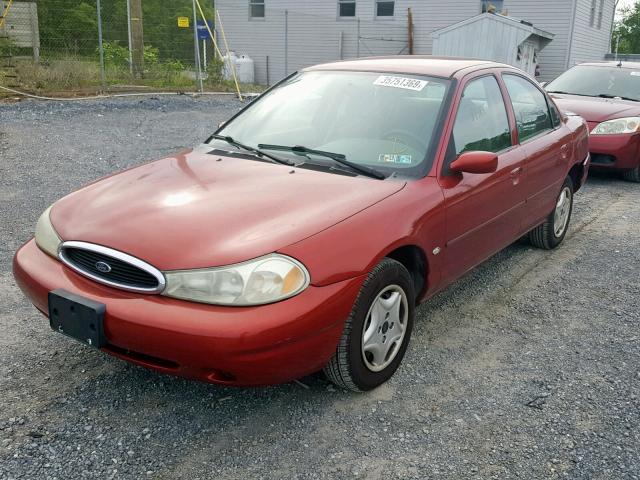 1FAFP6537WK303839 - 1998 FORD CONTOUR BA RED photo 2