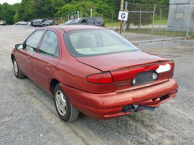 1FAFP6537WK303839 - 1998 FORD CONTOUR BA RED photo 3