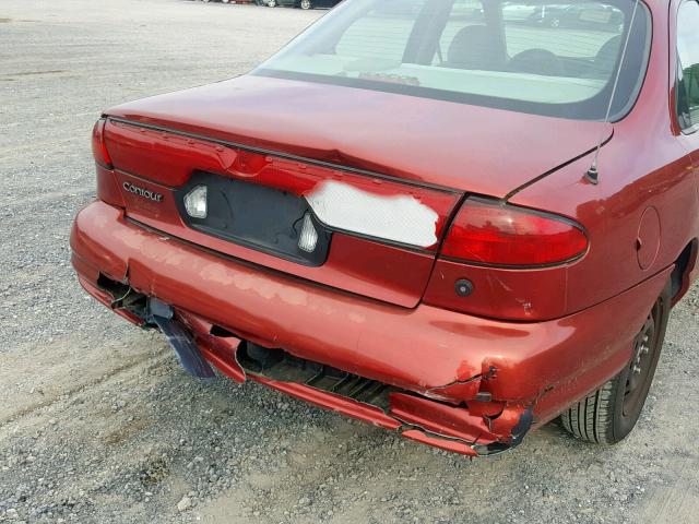 1FAFP6537WK303839 - 1998 FORD CONTOUR BA RED photo 9