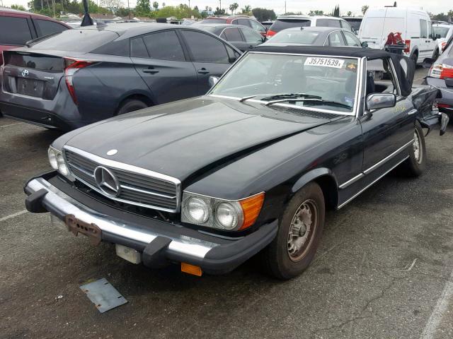 WDBBA45A4BB003407 - 1981 MERCEDES-BENZ 380 SL BLACK photo 2