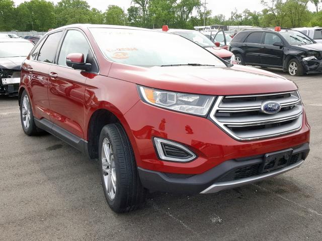 2FMPK4K92GBB51826 - 2016 FORD EDGE TITAN RED photo 1