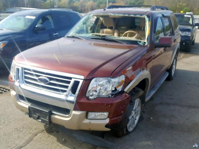 1FMEU7EE5AUA67156 - 2010 FORD EXPLORER E MAROON photo 2