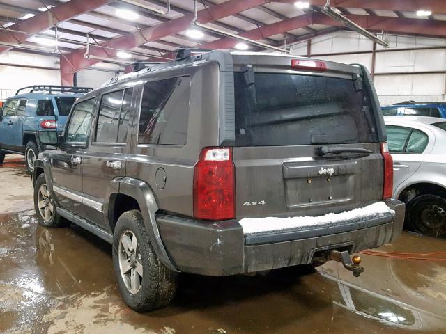 1J8HG48N96C288865 - 2006 JEEP COMMANDER GRAY photo 3