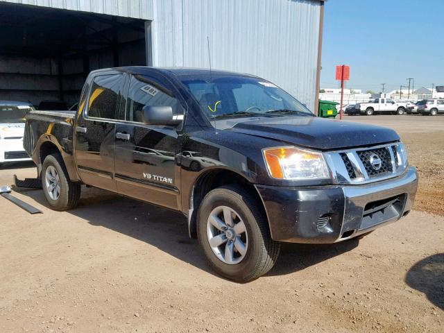 1N6AA0EKXBN324894 - 2011 NISSAN TITAN S BLACK photo 1