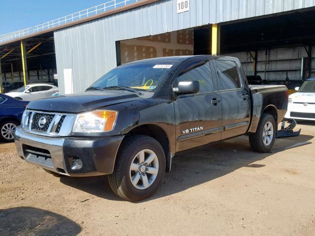 1N6AA0EKXBN324894 - 2011 NISSAN TITAN S BLACK photo 2