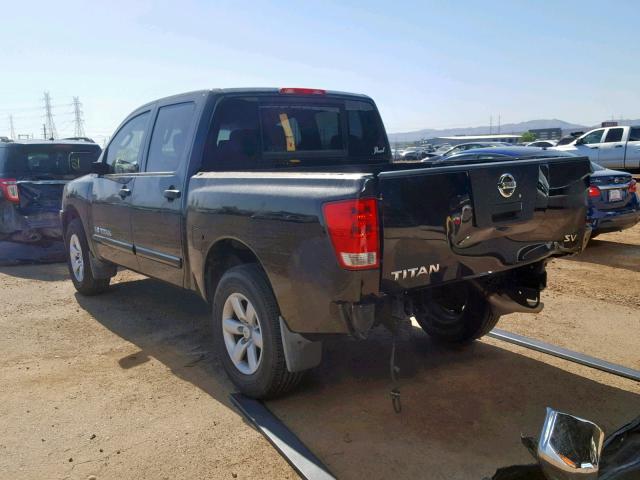 1N6AA0EKXBN324894 - 2011 NISSAN TITAN S BLACK photo 3