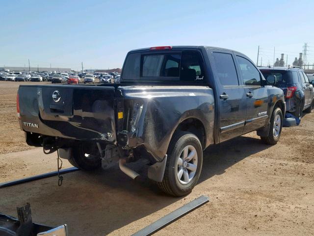 1N6AA0EKXBN324894 - 2011 NISSAN TITAN S BLACK photo 4