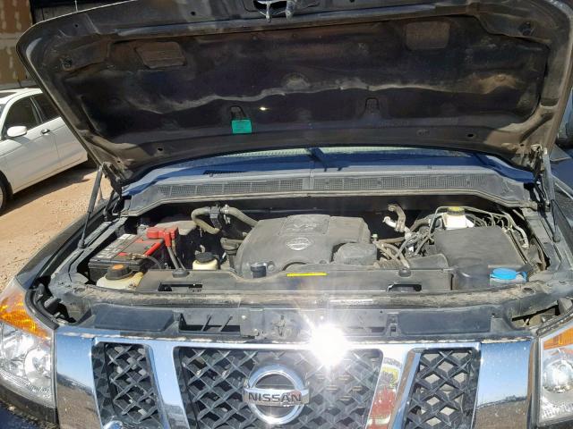 1N6AA0EKXBN324894 - 2011 NISSAN TITAN S BLACK photo 7