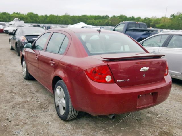 1G1AL58FX77298052 - 2007 CHEVROLET COBALT LT RED photo 3