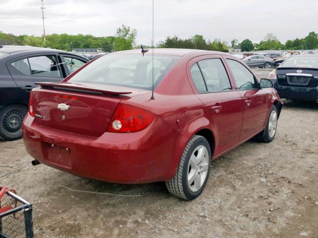 1G1AL58FX77298052 - 2007 CHEVROLET COBALT LT RED photo 4