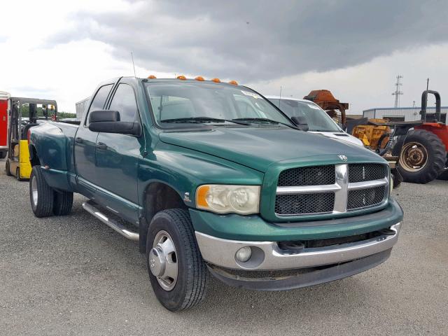 3D3MU48603G744470 - 2003 DODGE 3500 GREEN photo 1