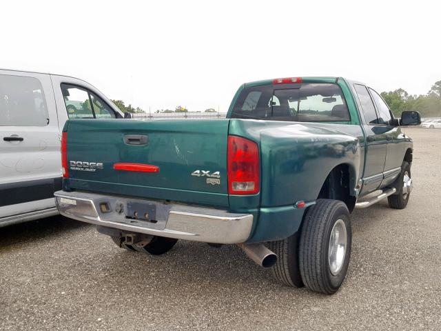 3D3MU48603G744470 - 2003 DODGE 3500 GREEN photo 4