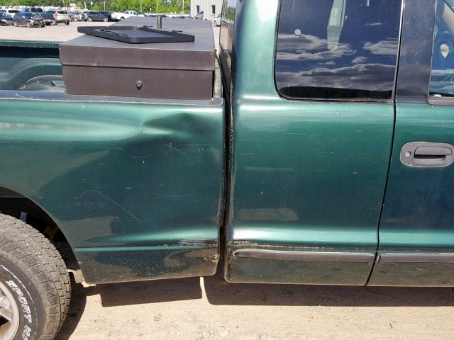 1B7GL22X9WS762123 - 1998 DODGE DAKOTA GREEN photo 9