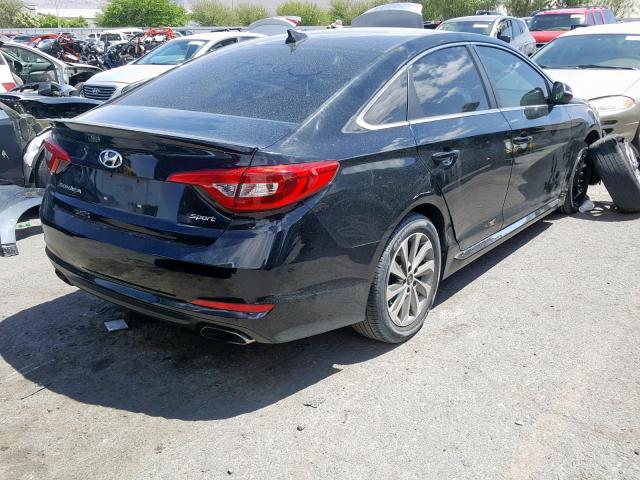 5NPE34AF2HH464641 - 2017 HYUNDAI SONATA SPO BLACK photo 4