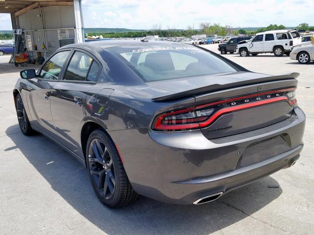 2C3CDXBG1KH522787 - 2019 DODGE CHARGER SX GRAY photo 3