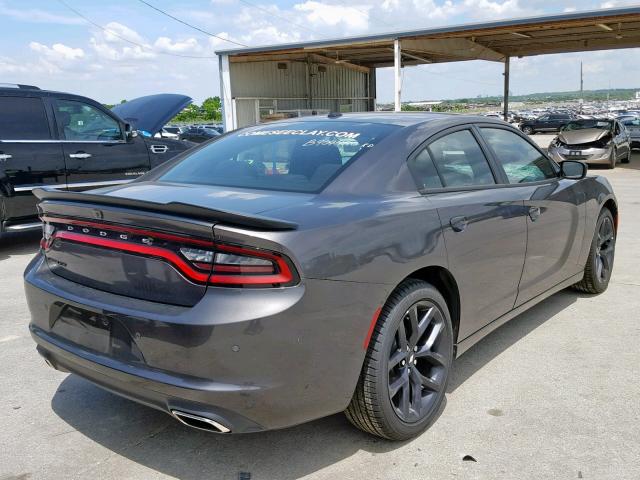 2C3CDXBG1KH522787 - 2019 DODGE CHARGER SX GRAY photo 4