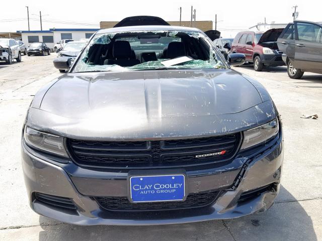 2C3CDXBG1KH522787 - 2019 DODGE CHARGER SX GRAY photo 9