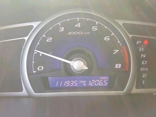 2HGFA16629H320035 - 2009 HONDA CIVIC LX-S 灰色 照片 8