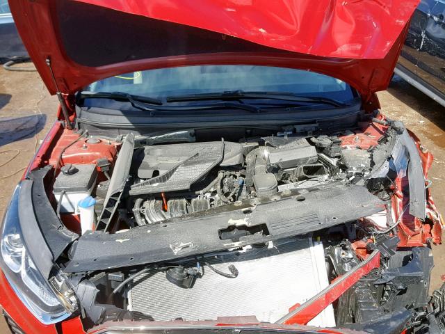 5NPE34AF6JH615342 - 2018 HYUNDAI SONATA SPO RED photo 7