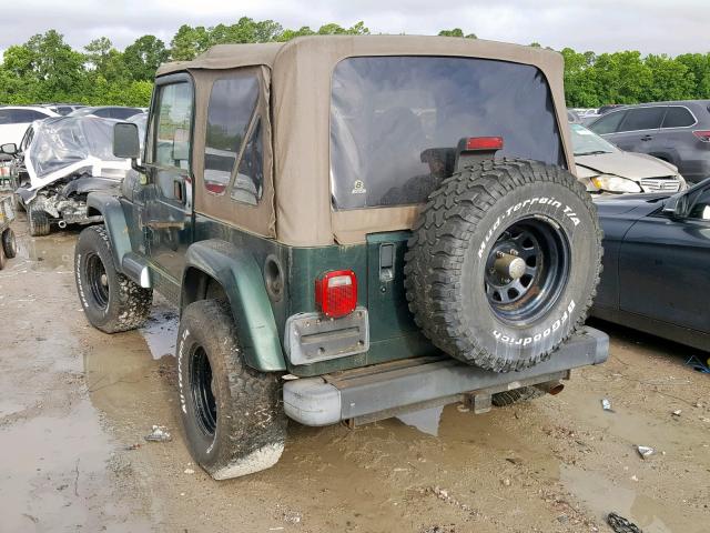 1J4FA59S8YP788211 - 2000 JEEP WRANGLER / GREEN photo 3