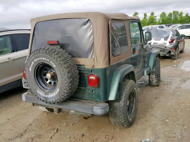 1J4FA59S8YP788211 - 2000 JEEP WRANGLER / GREEN photo 4