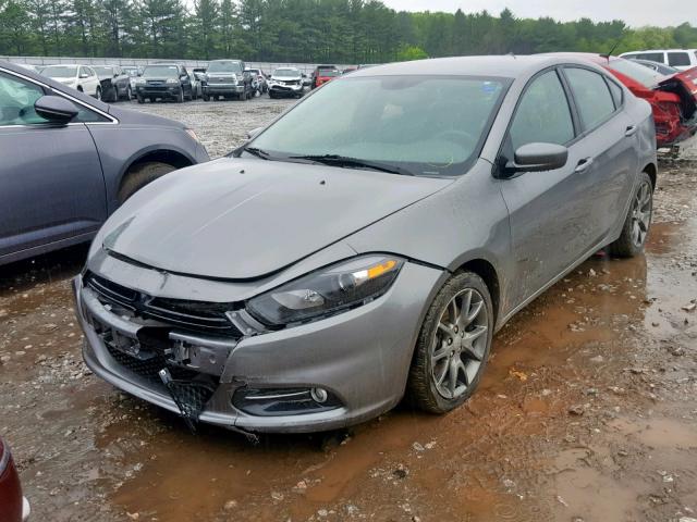 1C3CDFBA2DD323446 - 2013 DODGE DART SXT GRAY photo 2