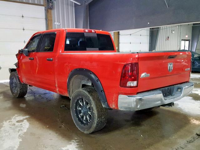 3D7UT2CL2AG155517 - 2010 DODGE RAM 2500 RED photo 3