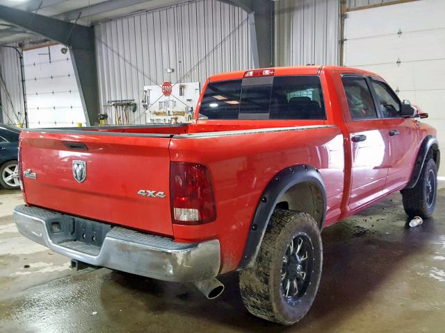 3D7UT2CL2AG155517 - 2010 DODGE RAM 2500 RED photo 4