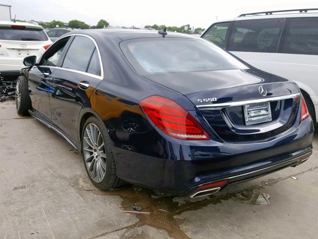 WDDUG8CB3EA062153 - 2014 MERCEDES-BENZ S 550 BLUE photo 3