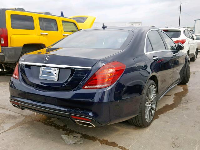 WDDUG8CB3EA062153 - 2014 MERCEDES-BENZ S 550 BLUE photo 4