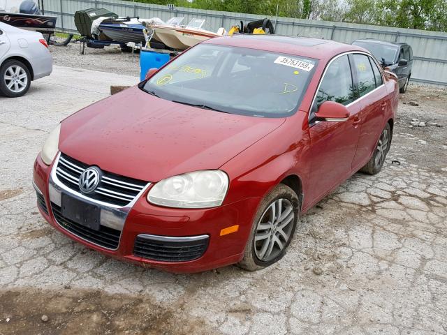 3VWSF71K16M657098 - 2006 VOLKSWAGEN JETTA 2.5 RED photo 2