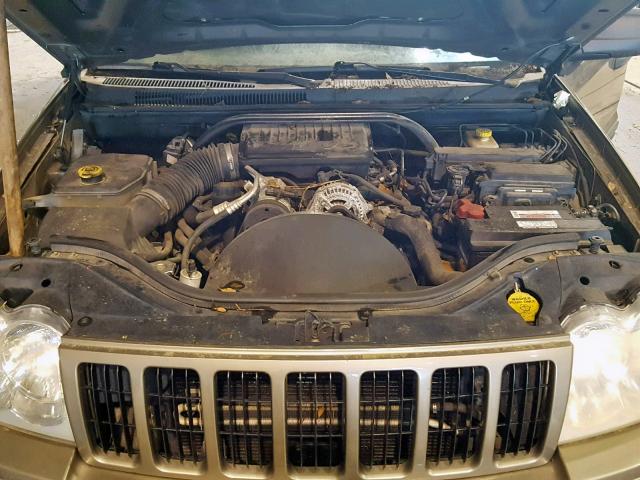 1J4GS48K06C169734 - 2006 JEEP GRAND CHER TAN photo 7