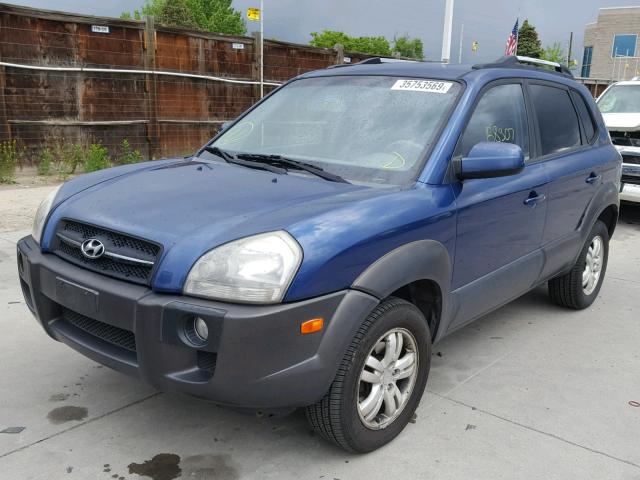 KM8JN72D86U424134 - 2006 HYUNDAI TUCSON GLS BLUE photo 2