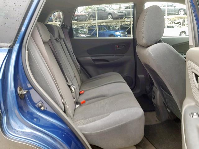 KM8JN72D86U424134 - 2006 HYUNDAI TUCSON GLS BLUE photo 6