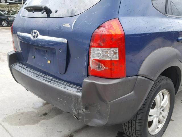 KM8JN72D86U424134 - 2006 HYUNDAI TUCSON GLS BLUE photo 9