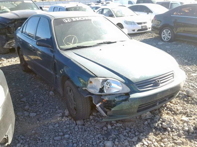 2HGEJ6620YH516477 - 2000 HONDA CIVIC DX GREEN photo 1