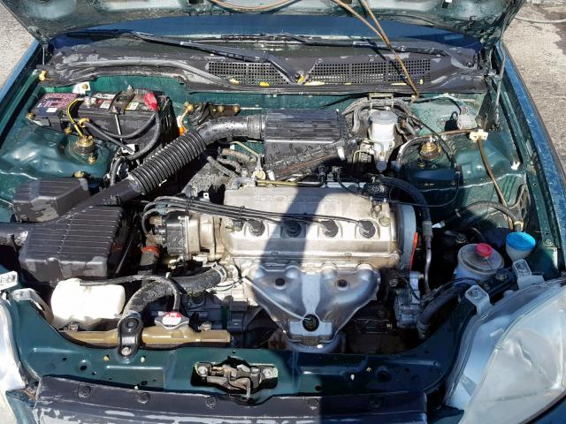 2HGEJ6620YH516477 - 2000 HONDA CIVIC DX GREEN photo 7