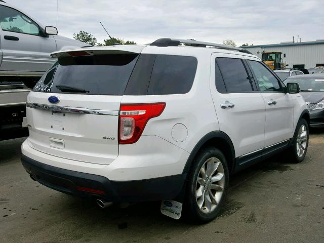 1FMHK8F80BGA37032 - 2011 FORD EXPLORER L WHITE photo 4