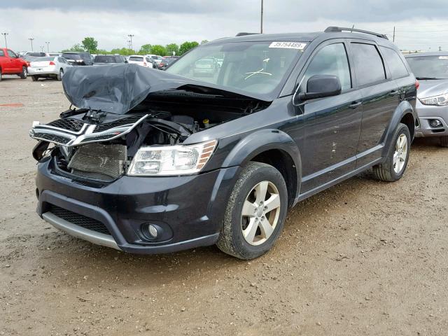 3D4PG1FG6BT552258 - 2011 DODGE JOURNEY MA BLACK photo 2