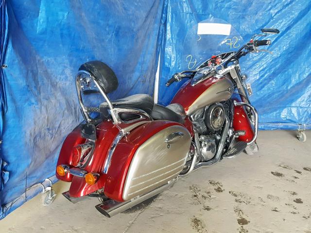 JKBVNKD117A015073 - 2007 KAWASAKI VN1600 D RED photo 4