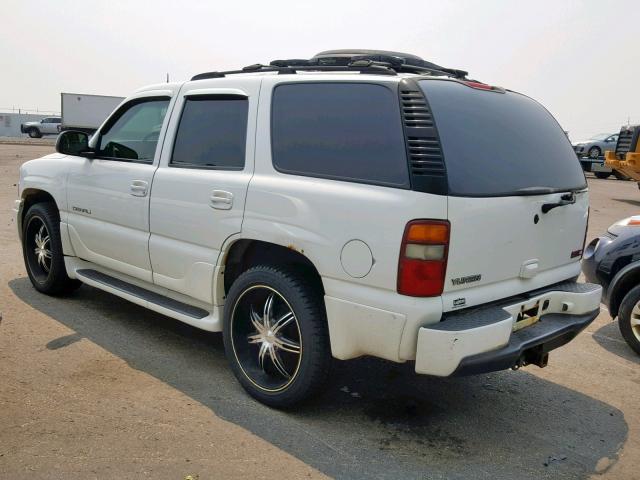 1GKEK63U73J134718 - 2003 GMC YUKON DENA WHITE photo 3