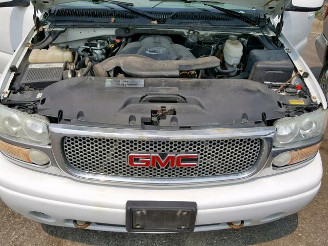 1GKEK63U73J134718 - 2003 GMC YUKON DENA WHITE photo 7