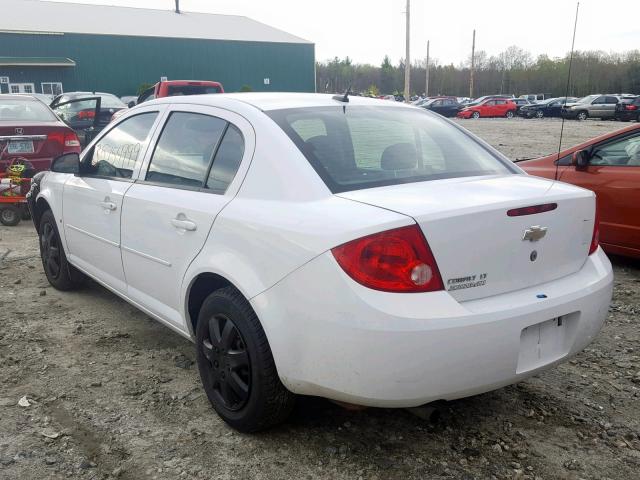 1G1AT58H997198593 - 2009 CHEVROLET COBALT LT WHITE photo 3