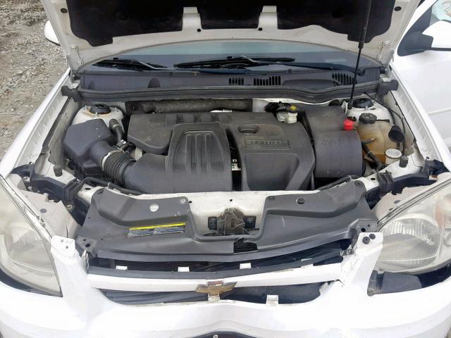 1G1AT58H997198593 - 2009 CHEVROLET COBALT LT WHITE photo 7