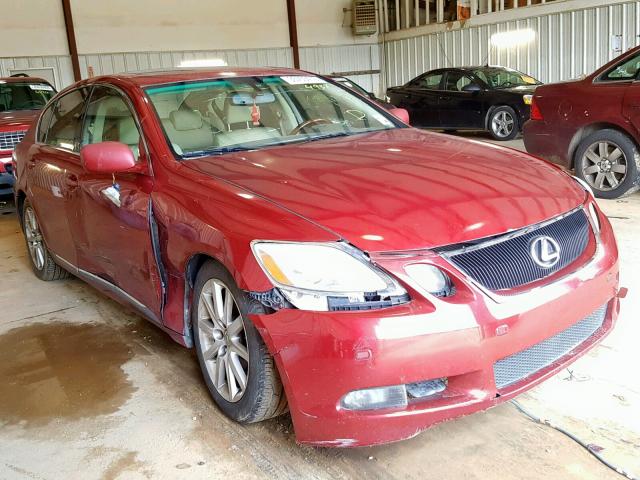 JTHBH96S165044937 - 2006 LEXUS GS 300 RED photo 1