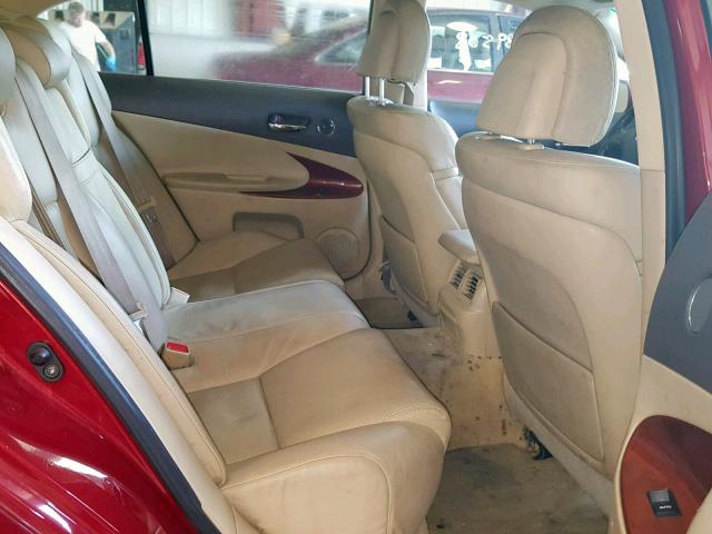 JTHBH96S165044937 - 2006 LEXUS GS 300 RED photo 6