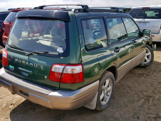 JF1SF65542H719048 - 2002 SUBARU FORESTER S GREEN photo 4