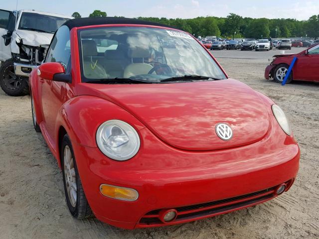 3VWCM31YX4M332874 - 2004 VOLKSWAGEN NEW BEETLE RED photo 1