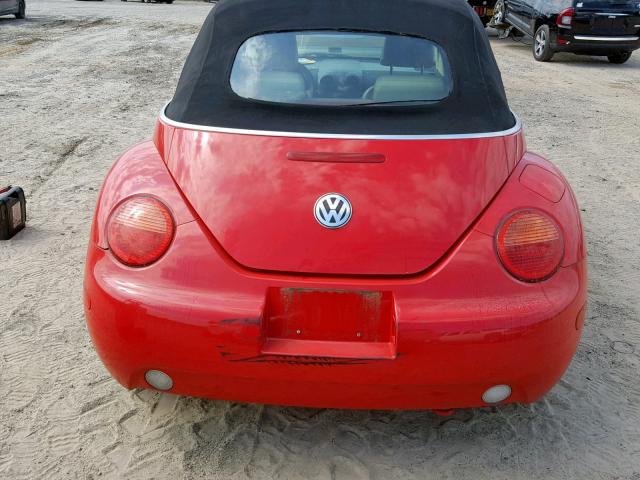 3VWCM31YX4M332874 - 2004 VOLKSWAGEN NEW BEETLE RED photo 9